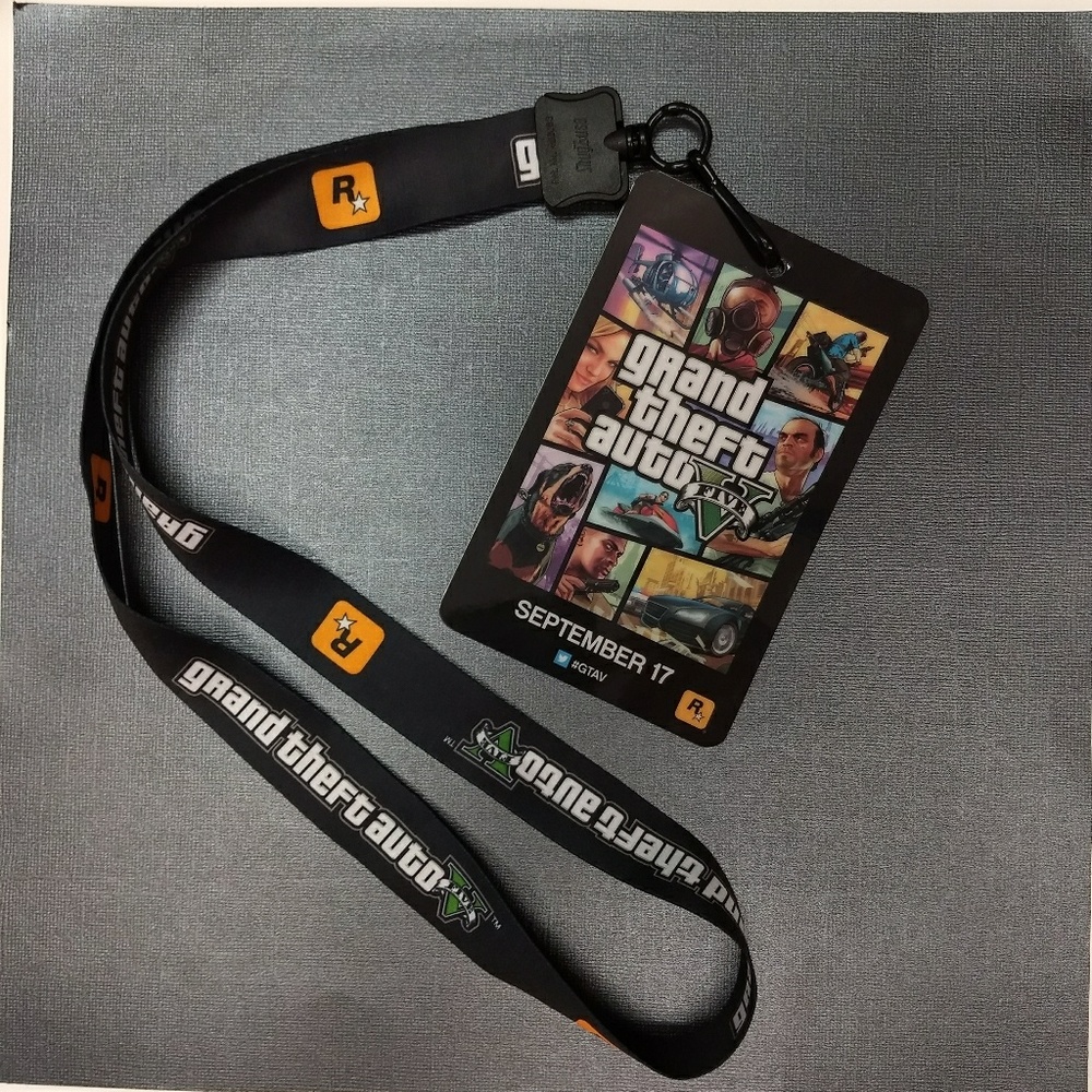 Grand Theft Auto 5 GTA V Promo Lanyard w/ Card